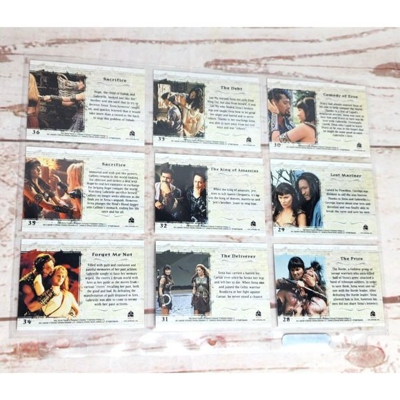 Xena Warrior Princess Collectible 9 Trading Card Bundle -Rittenhouse Archives - Picture 2 of 14